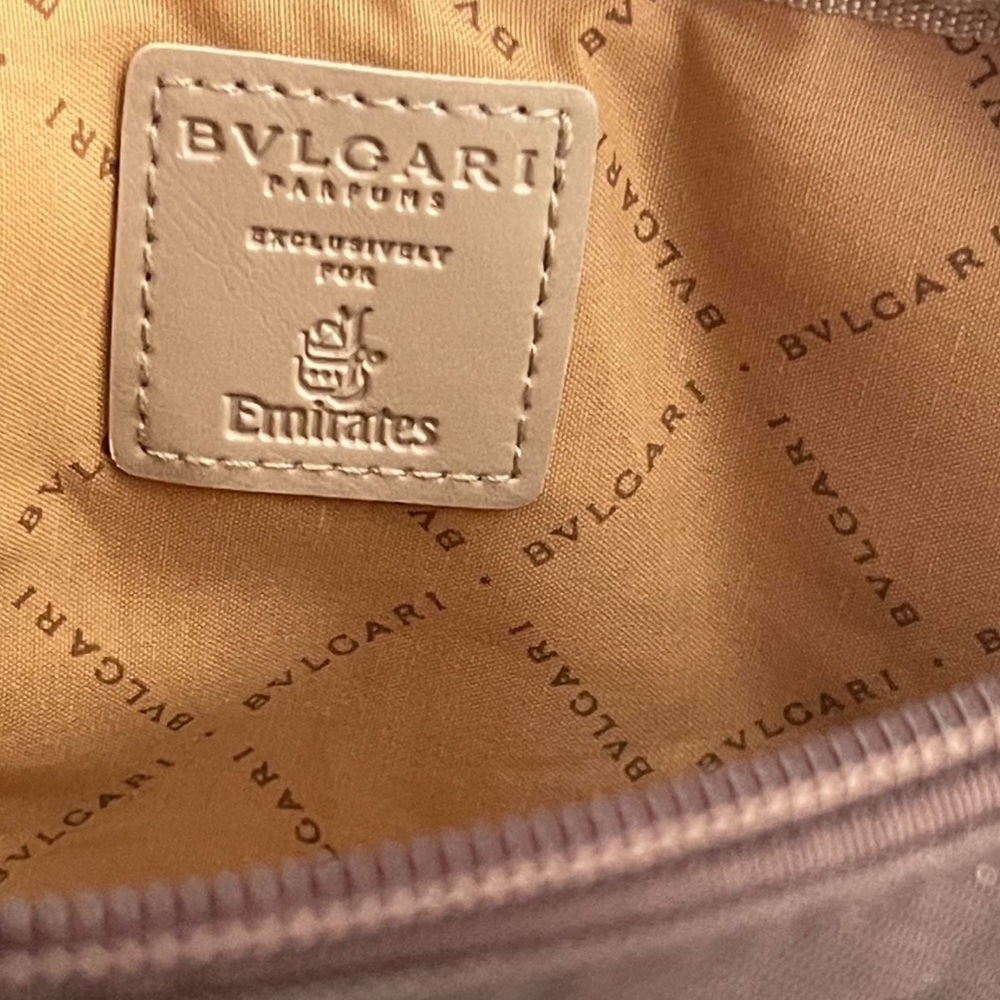 BVLGARI Brown Zip Pouch – Emirates Exclusive